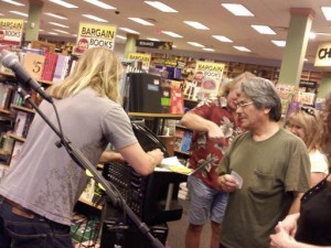 Signin' CDs and kissin' babies... We love you SLO!