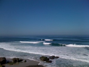 Finally, some clean surf in La Jolla outside of San Diego, CA.