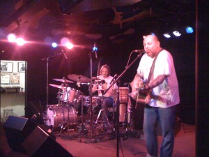 Side-stage view of Jerry & Wally doing their thing...