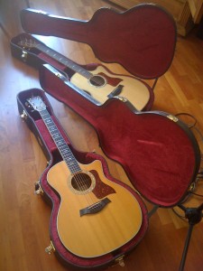 My two best friends dressed up, cleaned up, strung up and ready to go.