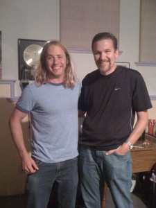 Rob and me in the main room at OTR Studios after the session.