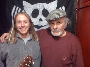 Hanging with DJ Che-X after wrapping the show at Pirate Cat Radio.