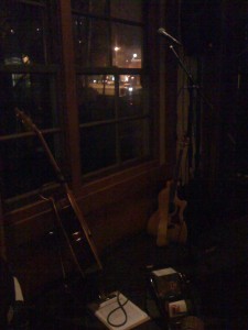 It's a tiny little corner of a stage, but it's a fun gig out in Walnut Creek, CA at Maria Maria.