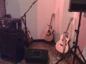 A nice, compact set up at Cava Wine Bar in Capitola, CA.