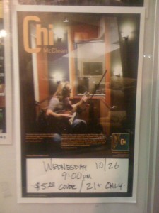 Tour posters up? Check! Front and center on the marquis at Marilyn's on K Street in Sacramento, CA.