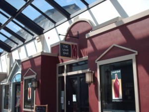 The main entrance to The Wine Bar in Half Moon Bay, CA. Won't 'cha come on in?