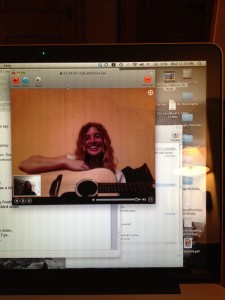 Co-Writing session with Erica Sunshine Lee via Skype from New Zealand.