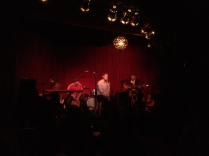 Brett Young kickin' ass and takin' names on stage with his band at The Hotel CafÃ© in Los Angeles, CA.