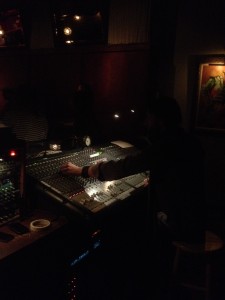 My buddy Joel running the board at The Hotel CafÃ© and making it sound purdy.