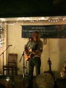 Performing one of my new, favorite tunes ("Hole In My Heart") from my new solo, acoustic release, "A Thing Or Three".