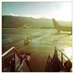 A brief break to enjoy some sunlight and fresh air on a layover on Southwest Airlines yesterday.