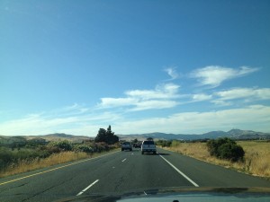 En route to Sacramento, CA to perform at Naked Lounge on Friday, August 3rd, 2012. Lovin' this open country, hatin' this traffic...