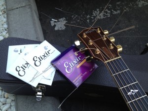 I had been meaning to re-string my guitars for a while and, finally, this parking lot seemed to end up being the spot. At least it was quiet and clean(ish).