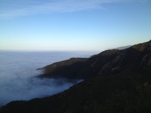 After a killer show at SOhO in Santa Barbara, CA on June 11th, I crashed at my buddy Mark's pad on a mountain top above town and woke up to a sea of clouds.