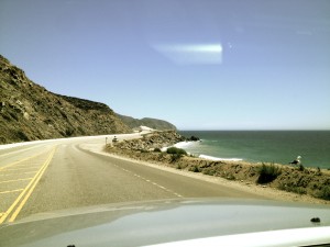 Cruising the California Highway 1 through Malibu in search of a wave.