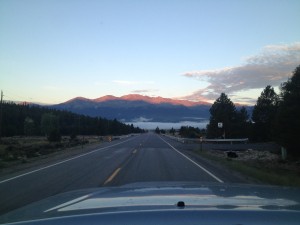 Kicking off at 4:30 AM makes for a sleepy, but beautiful drive through Leadville, Colorado en route to Santa Fe, New Mexico..