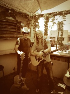 Hanging with my buddy, Sean Healen, after our set in Santa Fe, NM at Cowgirl after a harrowing, 8-hour drive earlier that morning.