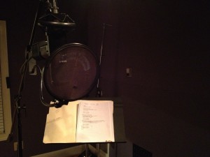 Final day of vocal tracking in the studio on Monday. Nearing the end!